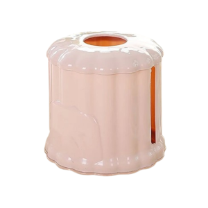 Boite à mouchoir ronde rose