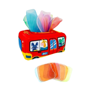 Boite à mouchoir bébé montessorie bus