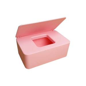 Boite à mouchoir en plastique rose