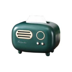 Boite à mouchoir radio vintage vert
