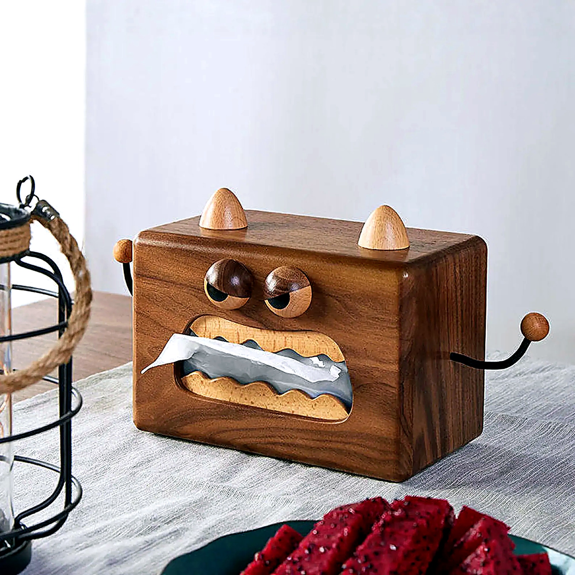 Boîte à mouchoirs bois Monster – Image 8